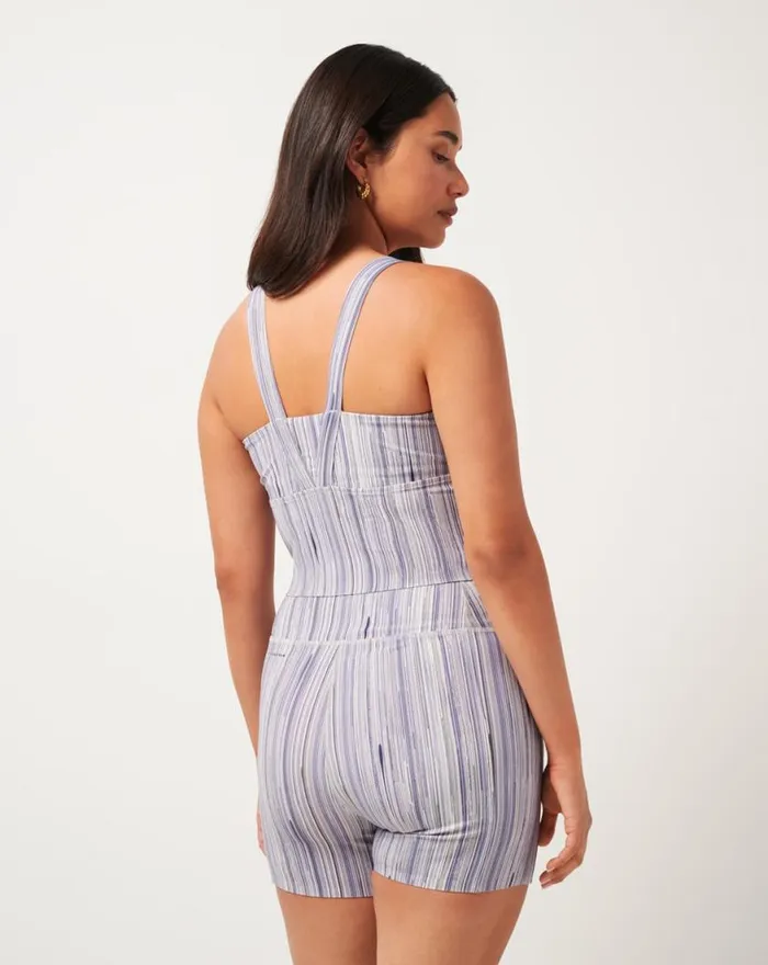 Women MOVEKNIT RESILIENCE TANK Indigo Multi TravisMathew Shirts and Tops
