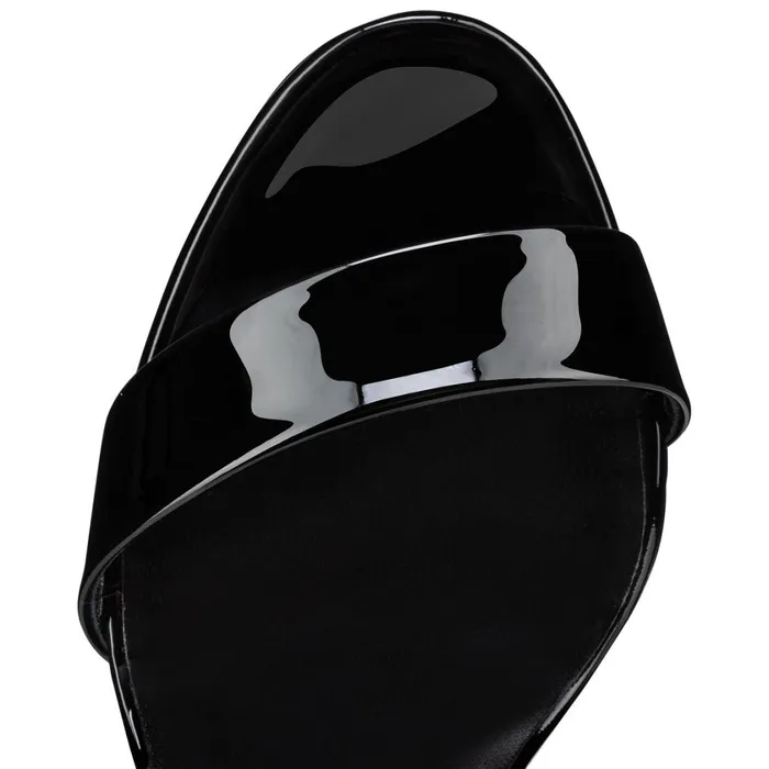 Women Movida Sabina 130 Mm Sandals 8211 Patent Calf Leather 8211 Black Black Christian Louboutin Platforms