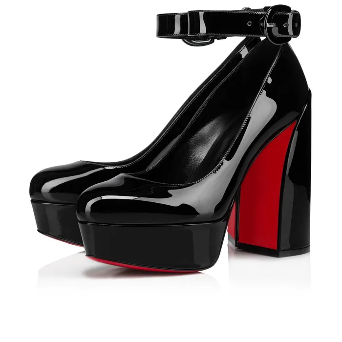 Women Movidastrap 130 Mm Pumps 8211 Patent Calf Leather 8211 Black Black Christian Louboutin Pumps Women Movidastrap 130 Mm Pumps 8211 Patent Calf Leather 8211 Black Black Christian Louboutin Pumps