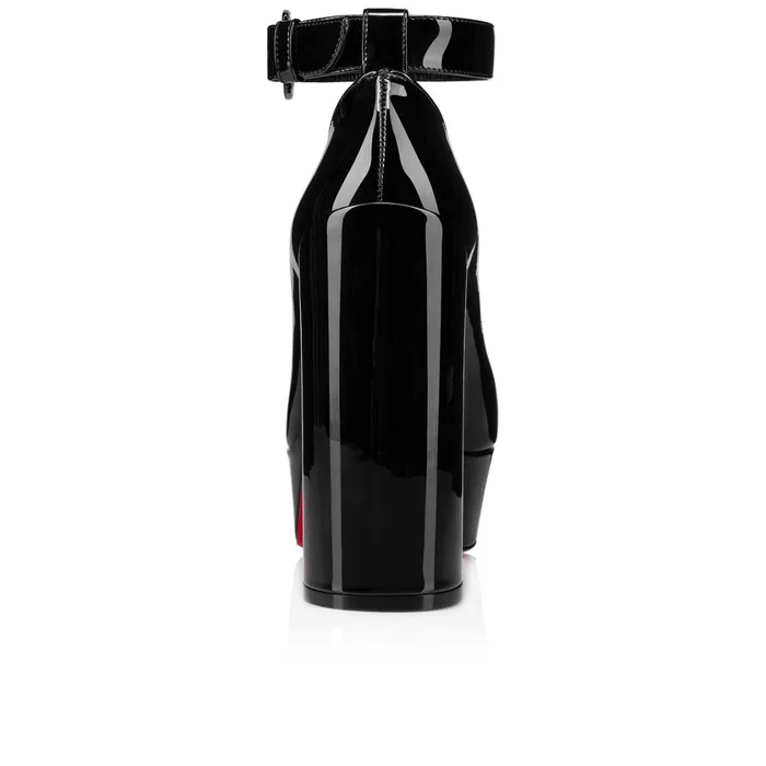 Women Movidastrap 130 Mm Pumps 8211 Patent Calf Leather 8211 Black Black Christian Louboutin Pumps