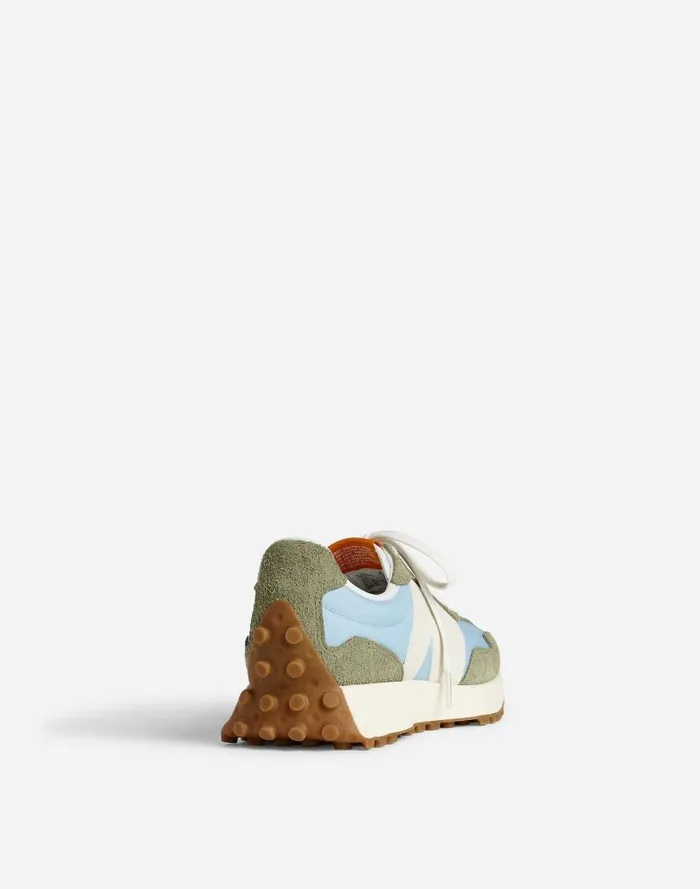 Women New Balance Unisex 327 Sneakers Dark Olivine Chrome Blue Madewell Sneakers