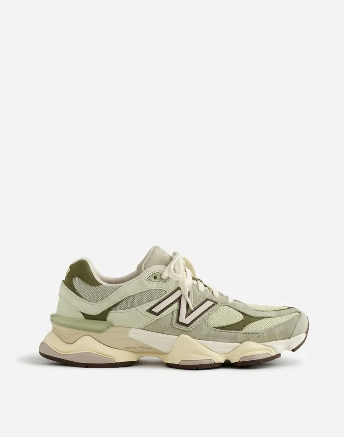 Women New Balance Unisex 9060 Sneakers Olivine Lichen Green Madewell Sneakers