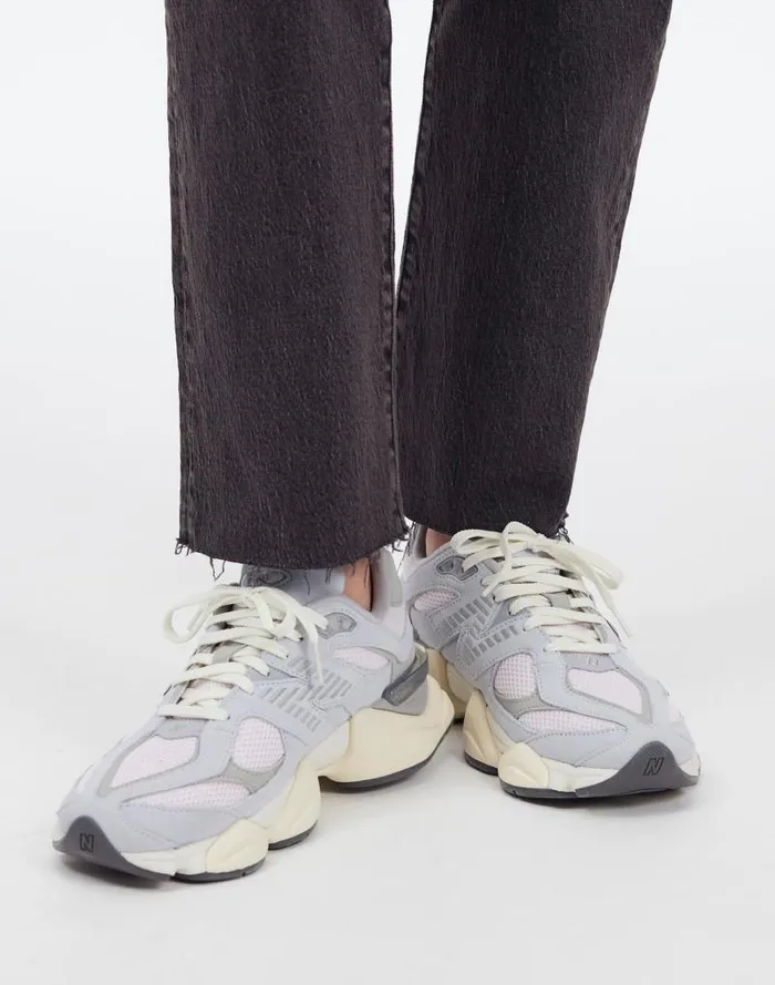 Women New Balance Unisex 9060 Sneakers Pink Granite Silver Metallic Madewell Sneakers