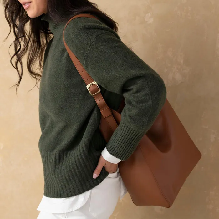 Women Nisolo Bags and Wallets Cecilia GoTo Shoulder Bag Caramel