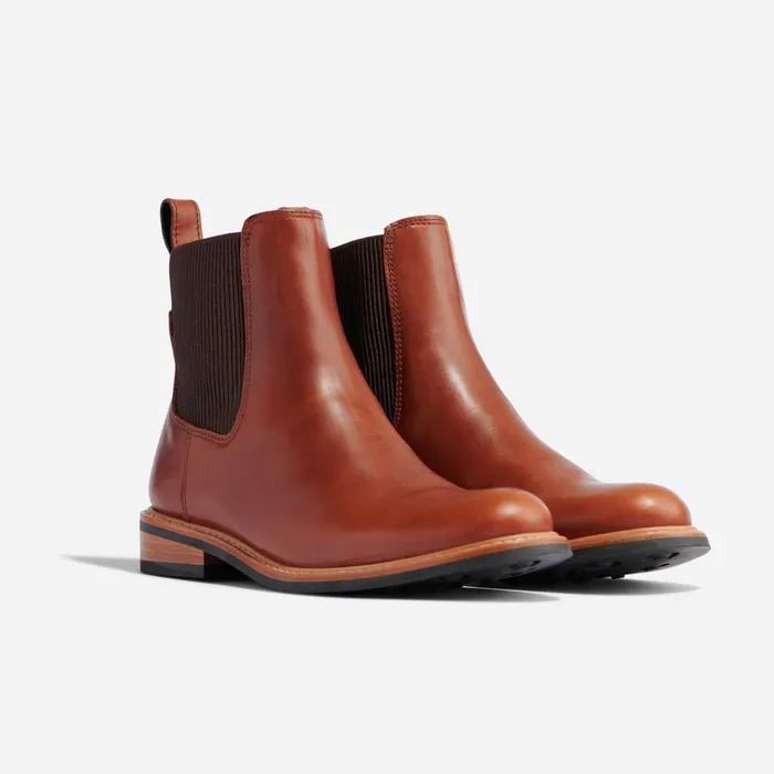 Women Nisolo Boots Carmen Chelsea Boot Brandy