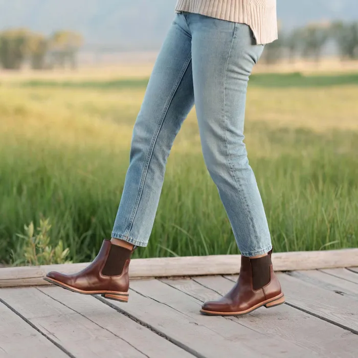 Women Nisolo Boots Carmen Chelsea Boot Brandy