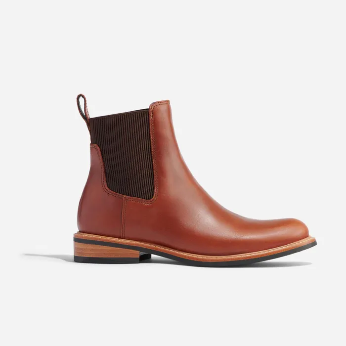 Women Nisolo Boots Carmen Chelsea Boot Brandy