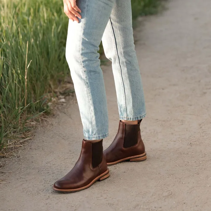 Women Nisolo Boots Carmen Chelsea Boot Brandy