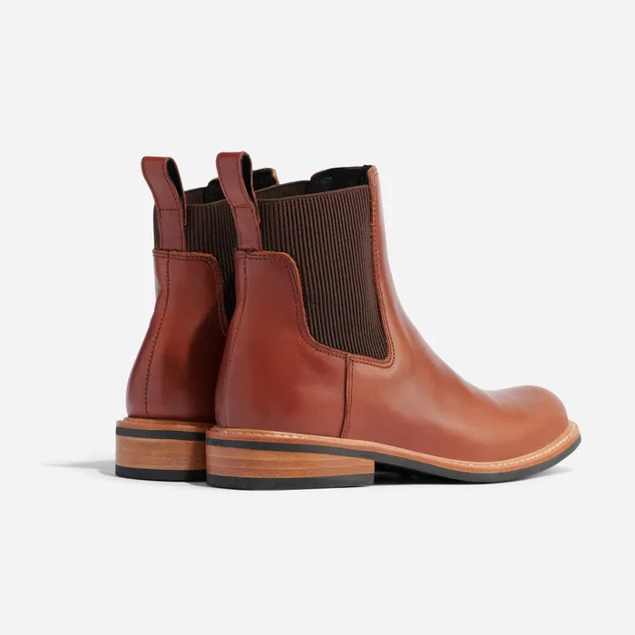 Women Nisolo Boots Carmen Chelsea Boot Brandy