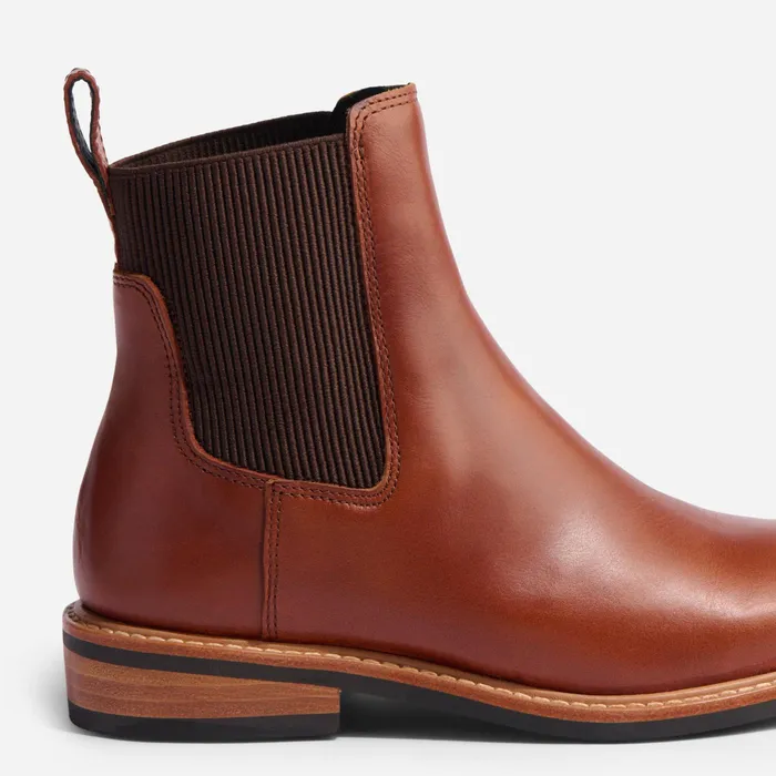 Women Nisolo Boots Carmen Chelsea Boot Brandy