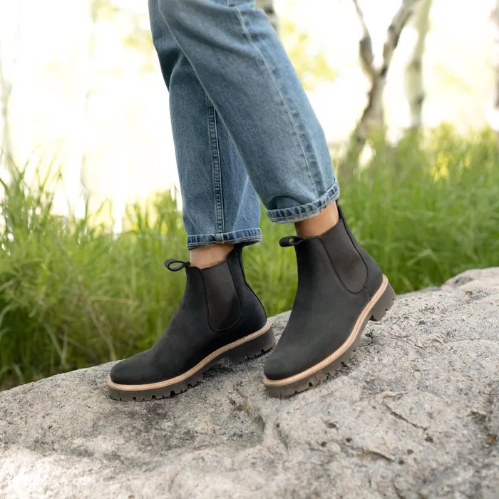 Women Nisolo Boots GoTo Lug Chelsea Boot Black
