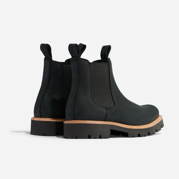 Women Nisolo Boots GoTo Lug Chelsea Boot Black