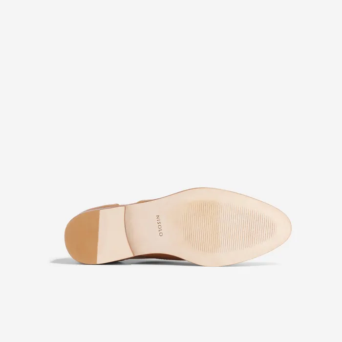 Women Nisolo Flats and Slip Ons Emma D039Orsay Oxford 20 Almond