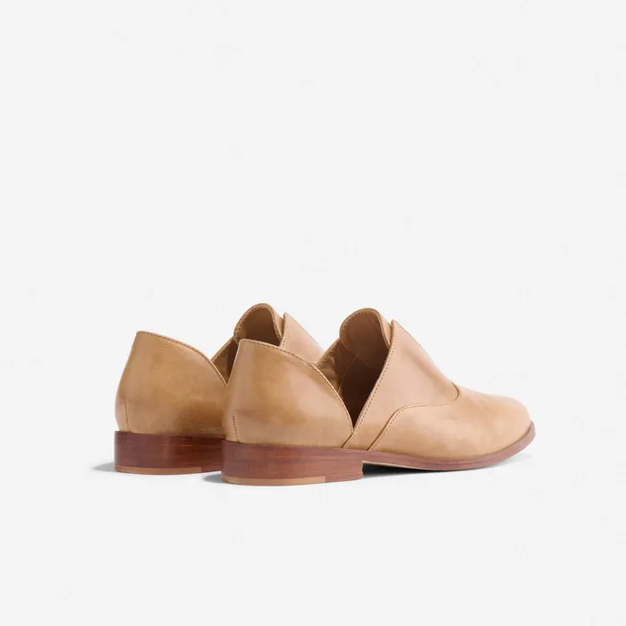 Women Nisolo Flats and Slip Ons Emma D039Orsay Oxford 20 Almond