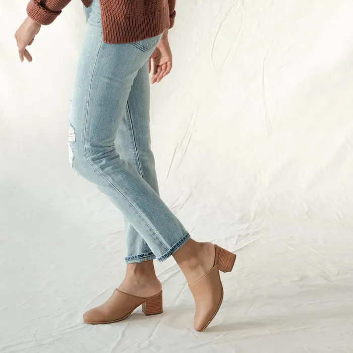 Women Nisolo Heels AllDay Heeled Mule Almond