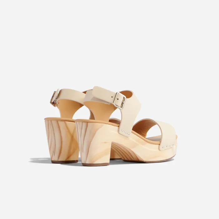 Women Nisolo Heels AllDay Open Toe Clog Bone