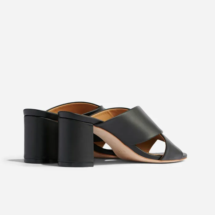 Women Nisolo Heels Carina Cross Strap Mule Black