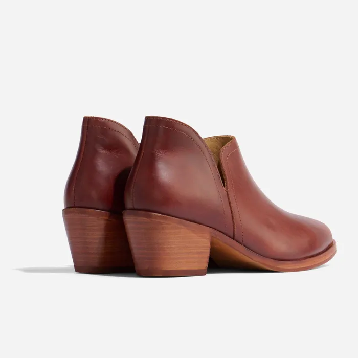 Women Nisolo Heels Mia Everyday Ankle Bootie Auburn
