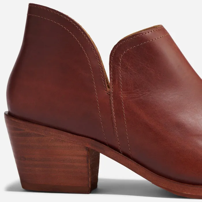 Women Nisolo Heels Mia Everyday Ankle Bootie Auburn
