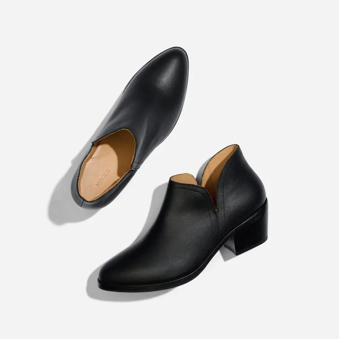 Women Nisolo Heels Mia Everyday Ankle Bootie BlackBlack