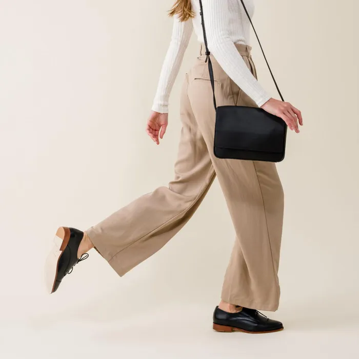 Women Nisolo Loafers and Mules Emilia Cap Toe Oxford Black
