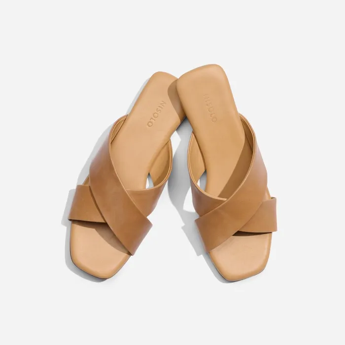 Women Nisolo Sandals Catalina Slide Sandal Almond