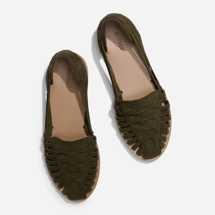 Women Nisolo Sandals Huarache Sandal Forest Green