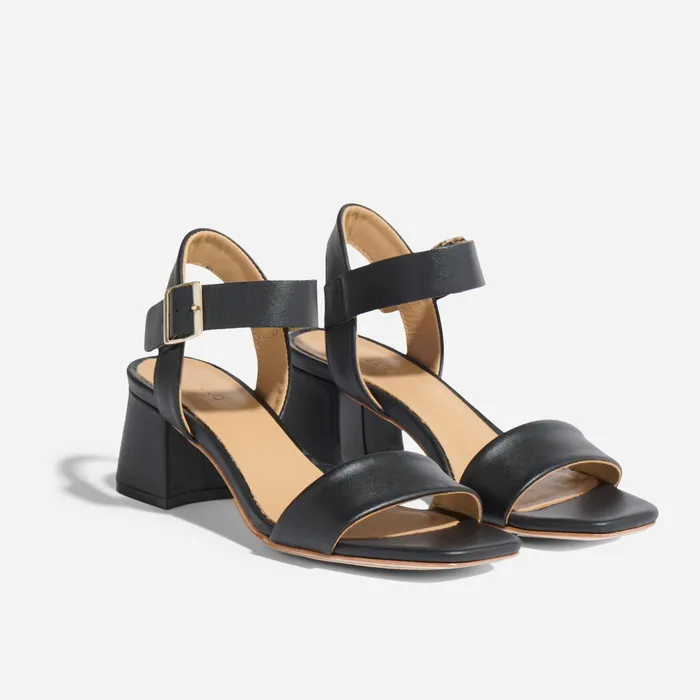 Women Nisolo Sandals Stella GoTo Block Heel Sandal Black