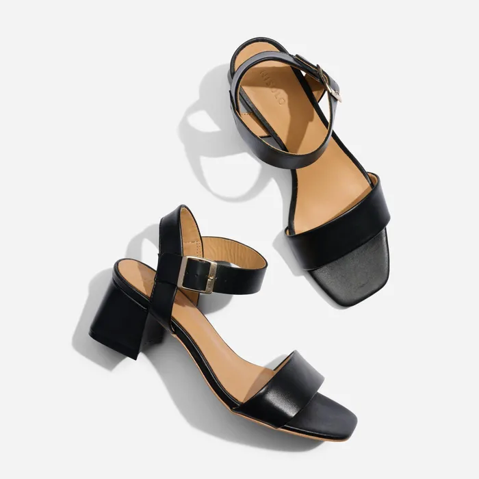 Women Nisolo Sandals Stella GoTo Block Heel Sandal Black