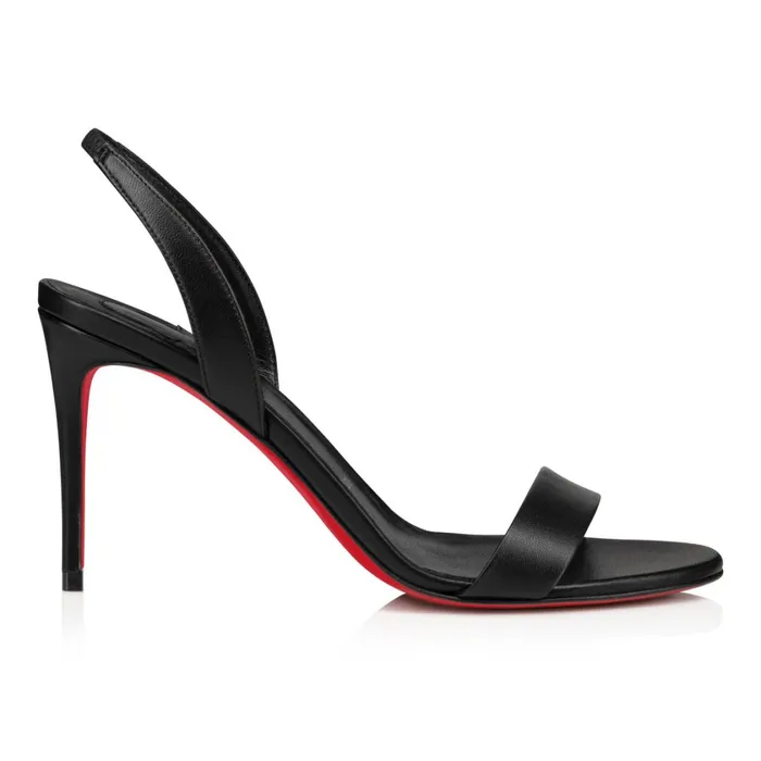 Women O Marylin 85 Mm Sandals 8211 Nappa Leather 8211 Black Black Christian Louboutin Sandals and Slides