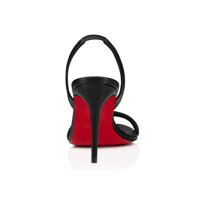 Women O Marylin 85 Mm Sandals 8211 Nappa Leather 8211 Black Black Christian Louboutin Sandals and Slides