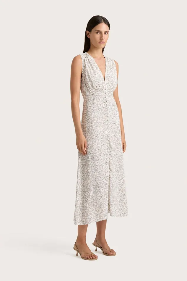 Women Oceane Midi Dress Calla Umber Faithfull The Brand Dresses Women Oceane Midi Dress Calla Umber Faithfull The Brand Dresses