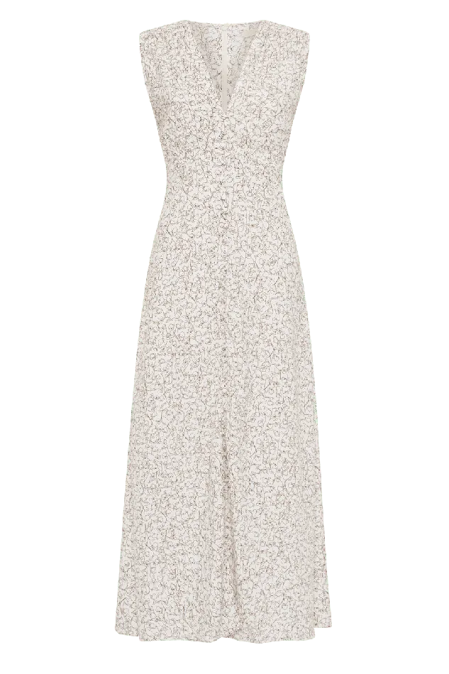 Women Oceane Midi Dress Calla Umber Faithfull The Brand Dresses Women Oceane Midi Dress Calla Umber Faithfull The Brand Dresses