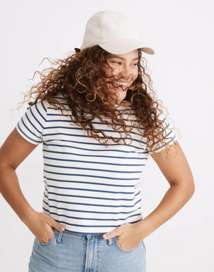 Women Organic Cotton BrokenIn Baseball Cap Alabaster Madewell Hats