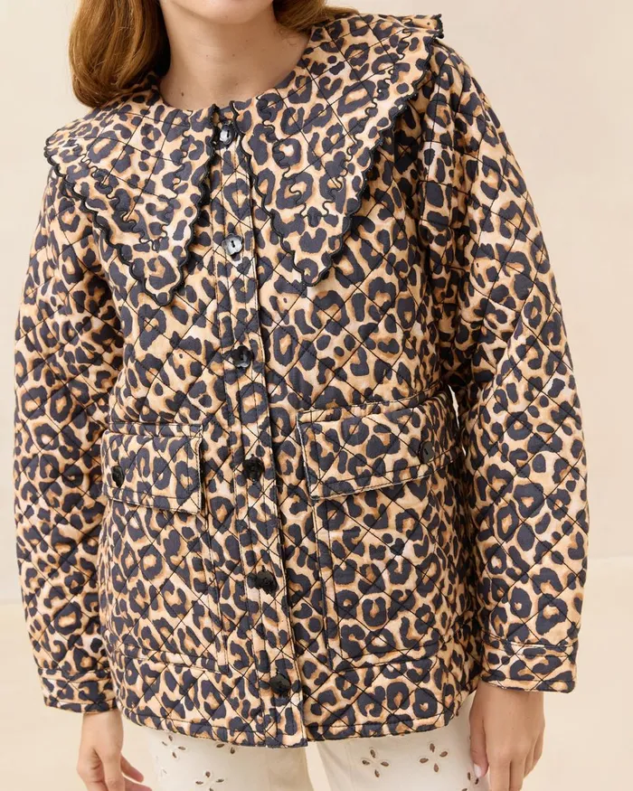 Women Outerwear Loeffler Randall James Watercolor Leopard Workwear Jacket Women Outerwear Loeffler Randall James Watercolor Leopard Workwear Jacket