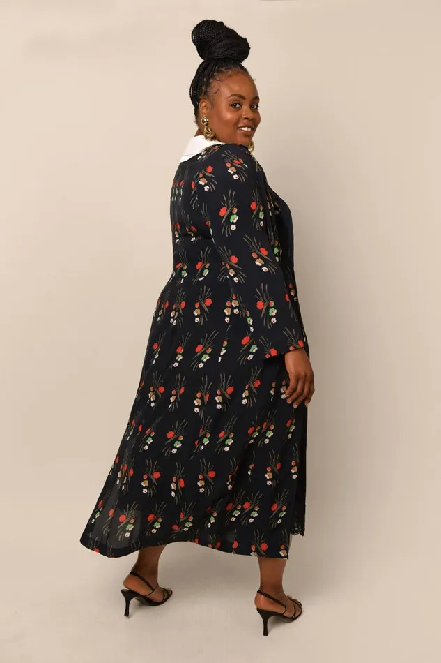 Women Outerwear RIXO Felicity Black Cherry Blossom