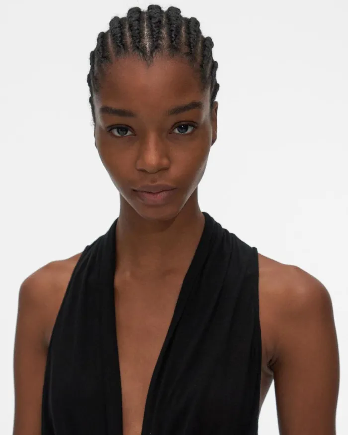 Women Overlap Top Onyx Helmut Lang TShirts and Sweatshirts