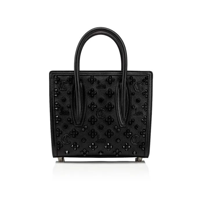 Women Paloma Mini Top Handle Bag 8211 Grained Calf Leather And Spikes Loubinthesky 8211 Black Black Christian Louboutin Top Handles Women Paloma Mini Top Handle Bag 8211 Grained Calf Leather And Spikes Loubinthesky 8211 Black Black Christian Louboutin Top Handles