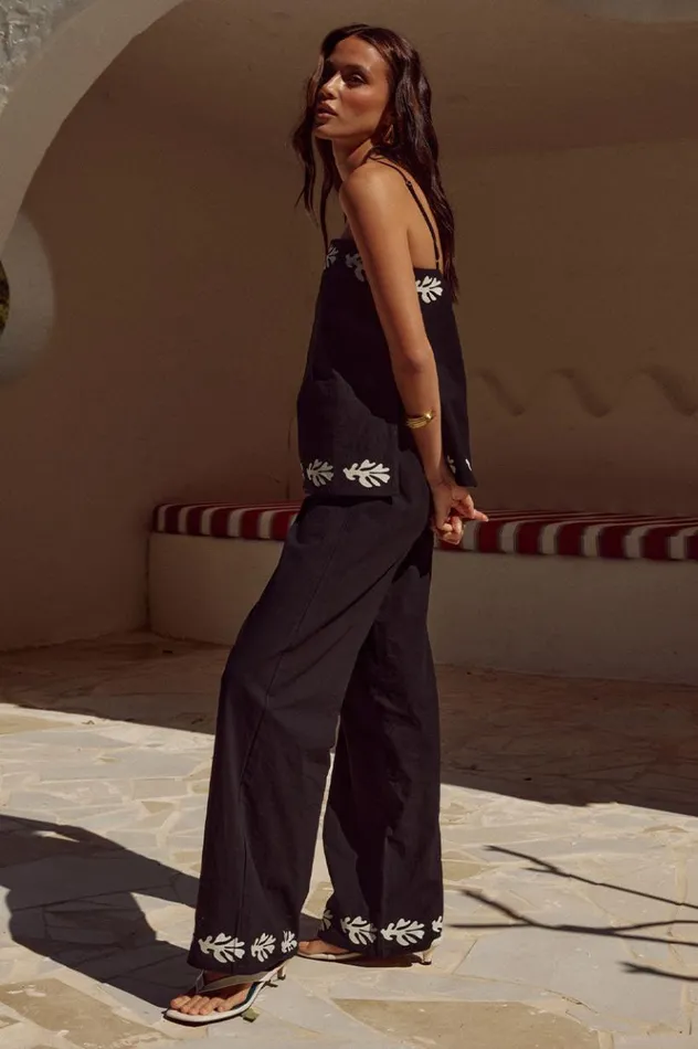 Women Pants Runaway The Label AMALIA PANT Blacksand