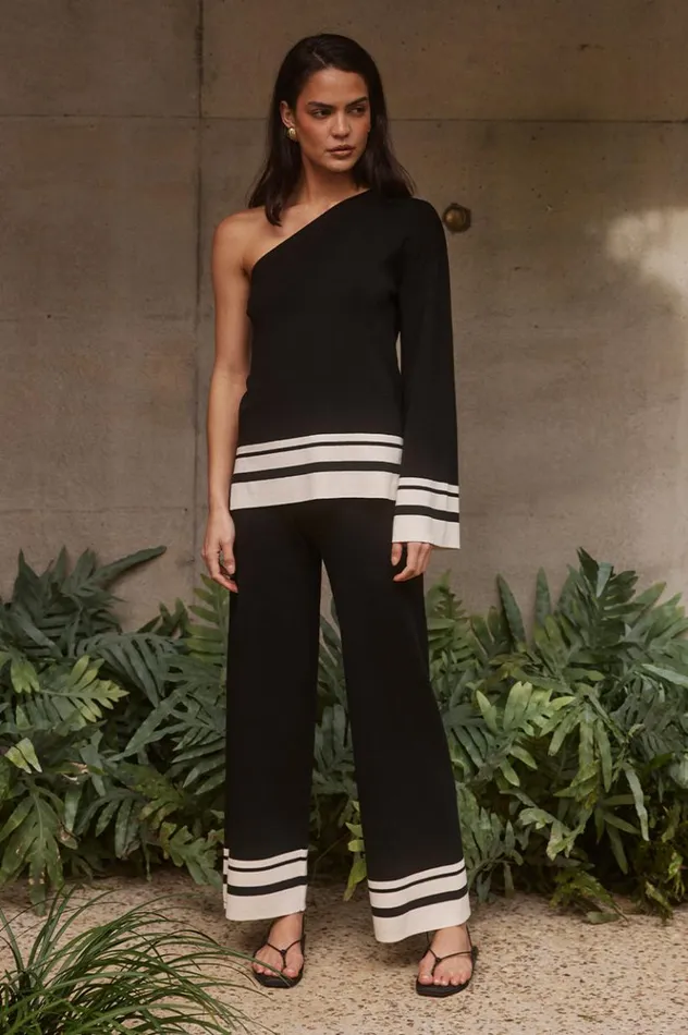 Women Pants Runaway The Label REMINGTON PANT Blackcream
