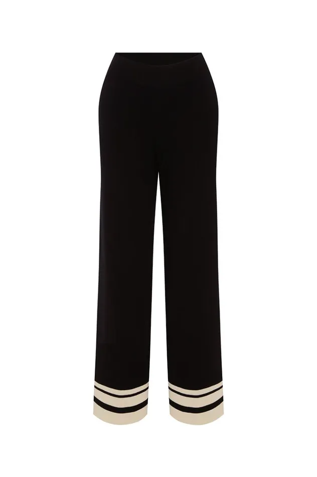 Women Pants Runaway The Label REMINGTON PANT Blackcream