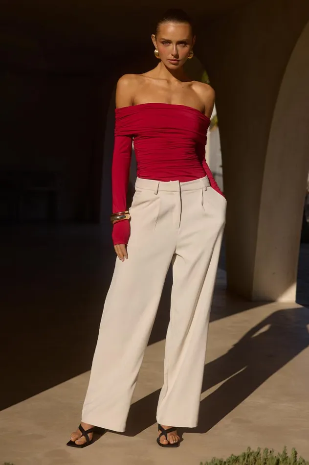 Women Pants Runaway The Label ZARRIAH PANT Stone