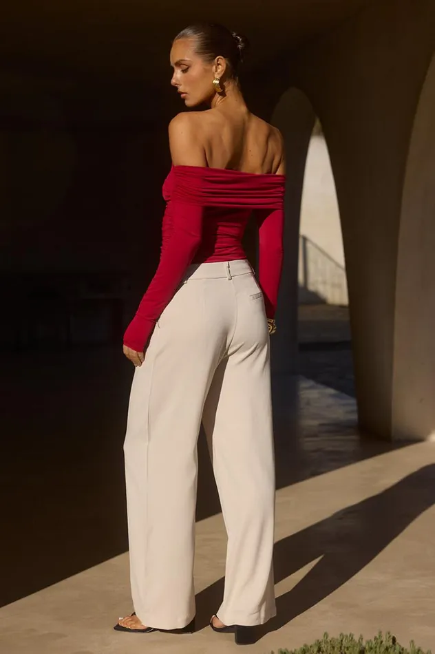 Women Pants Runaway The Label ZARRIAH PANT Stone