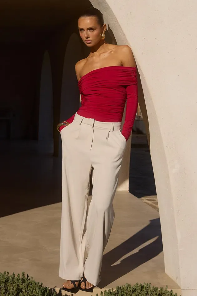 Women Pants Runaway The Label ZARRIAH PANT Stone