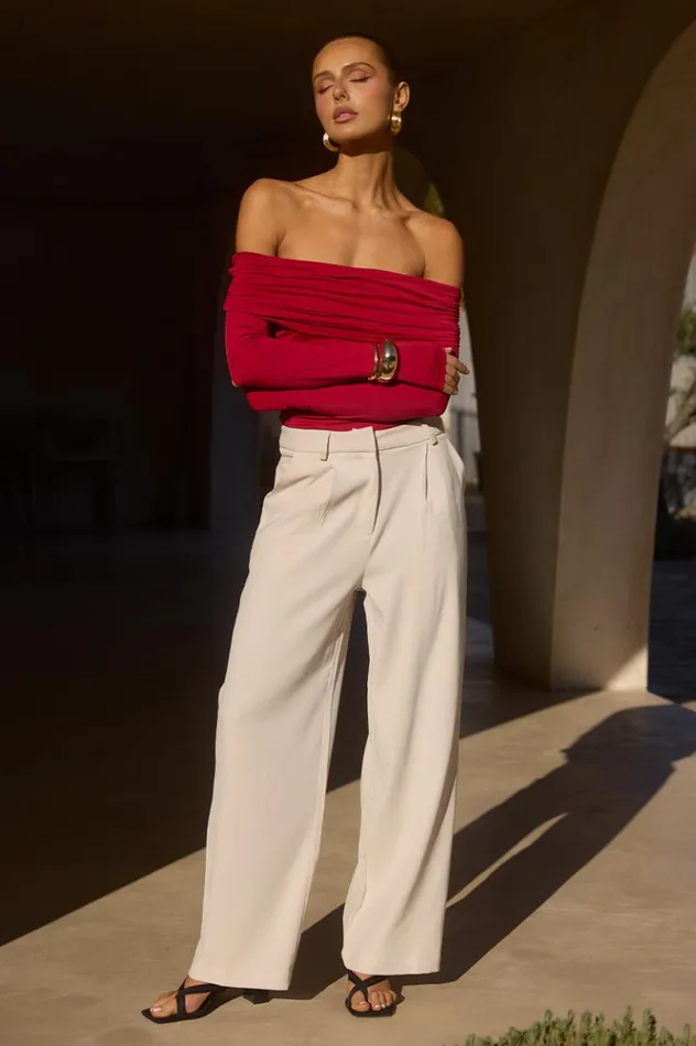 Women Pants Runaway The Label ZARRIAH PANT Stone