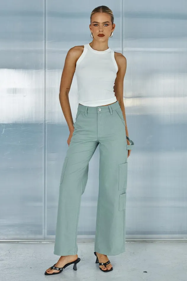 Women Pants Runaway The Label ZATARA PANT Sage