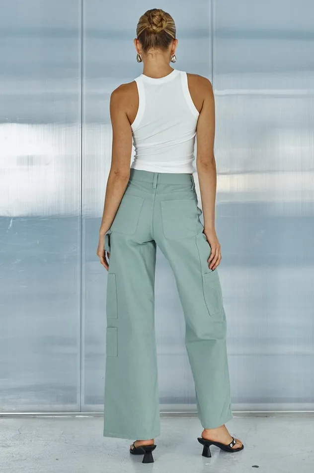 Women Pants Runaway The Label ZATARA PANT Sage