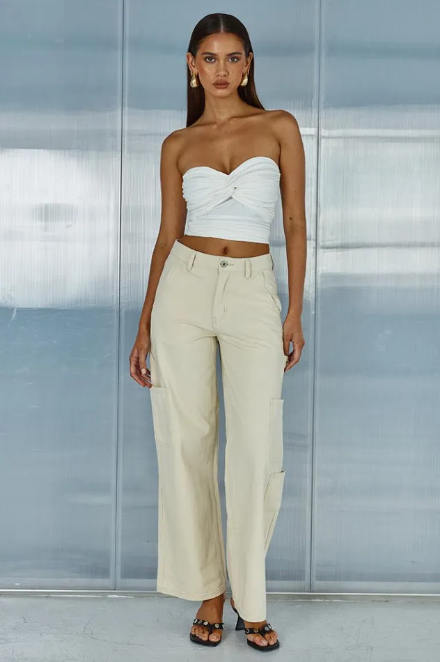 Women Pants Runaway The Label ZATARA PANT Sand