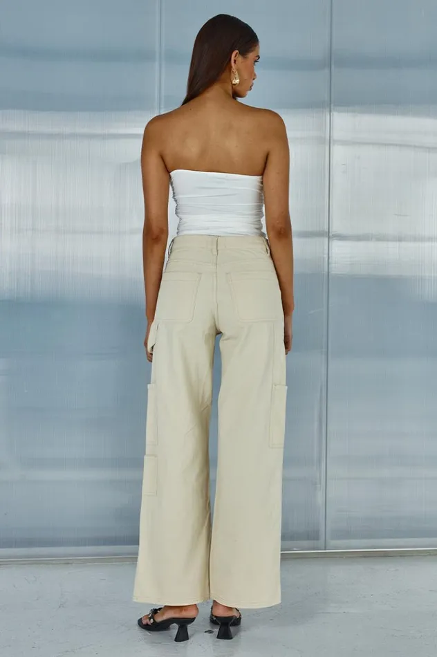 Women Pants Runaway The Label ZATARA PANT Sand