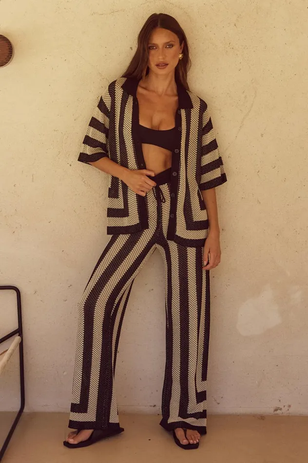 Women Pants Runaway The Label ZIGGY PANT Blacksand